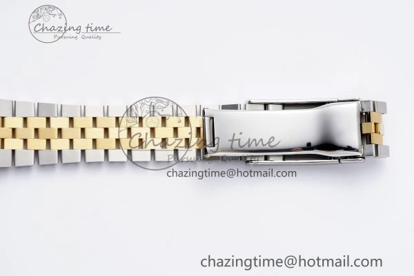 DateJust 36 SS YG 126233 JDF YG Plated 904L Steel White Dial Roman Markers on Jubilee Bracelet V2