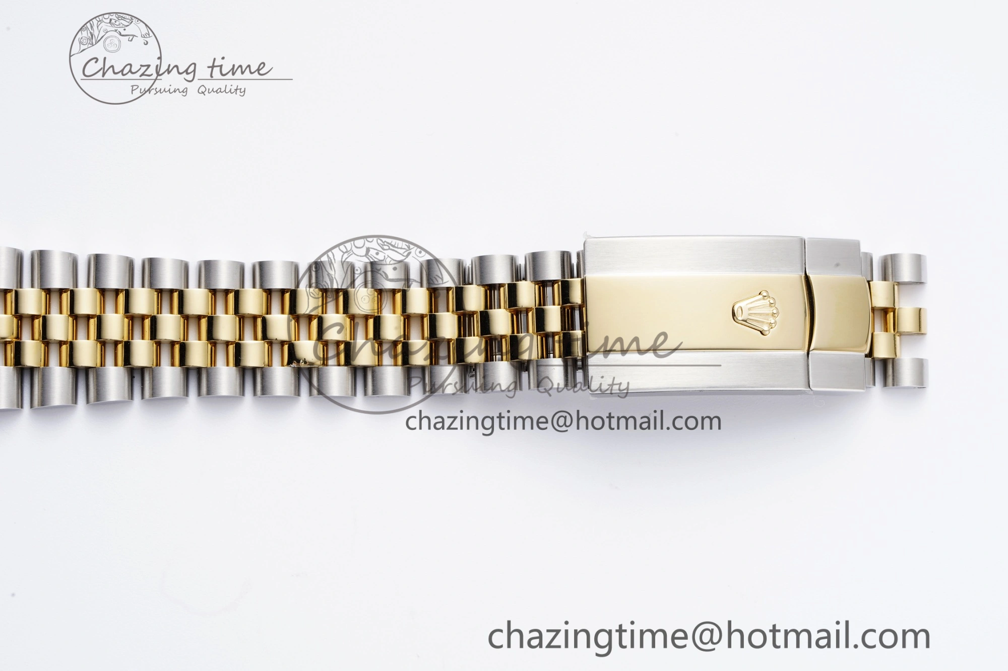 DateJust 36 SS YG 126233 JDF YG Plated 904L Steel YG Dial Diamonds Markers on Jubilee Bracelet V2