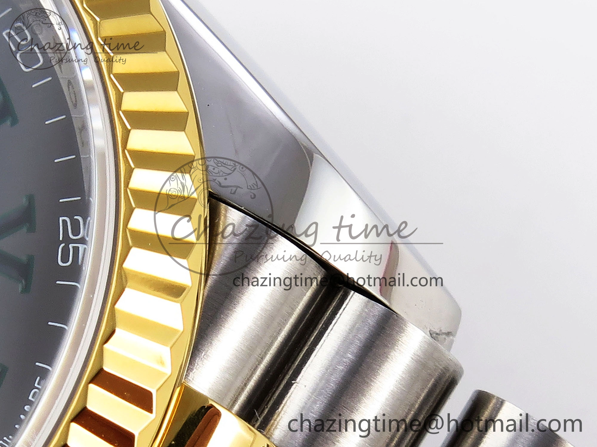 DateJust 36 SS YG 126233 VSF 1:1 Best Edition 904L Steel Gray Dial Green Roman Marker on Jubilee Bracelet VS3235