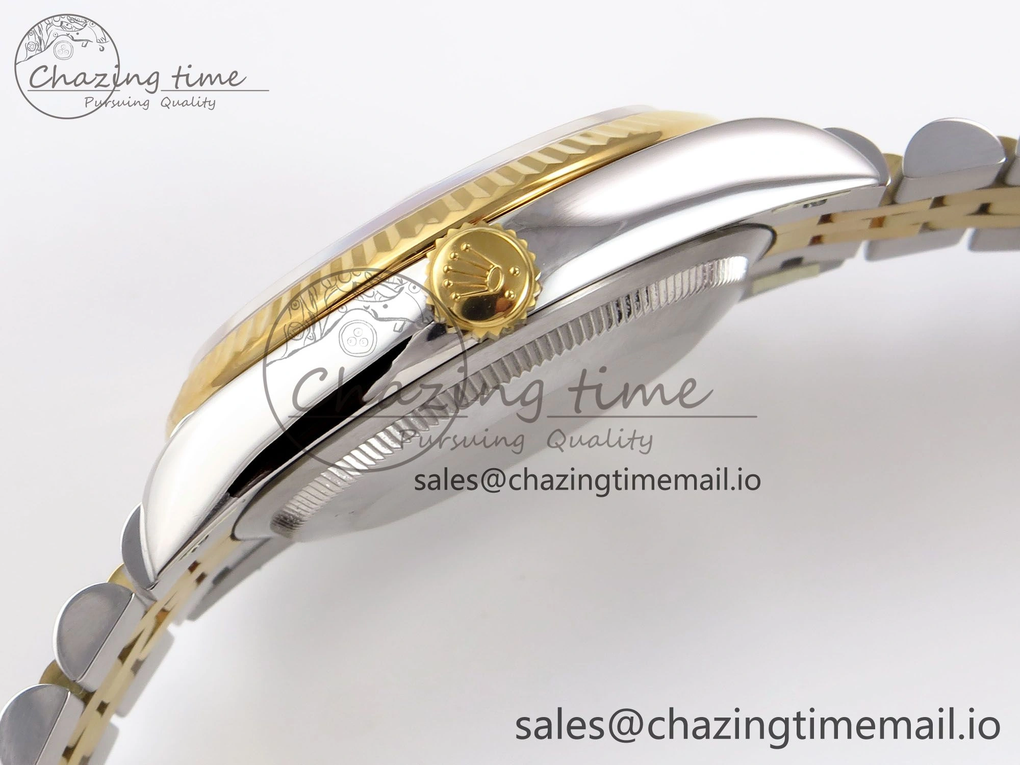 DateJust 36 SS YG 126233 VSF 1:1 Best Edition 904L Steel YG Leaf Dial on Jubilee Bracelet VS3235