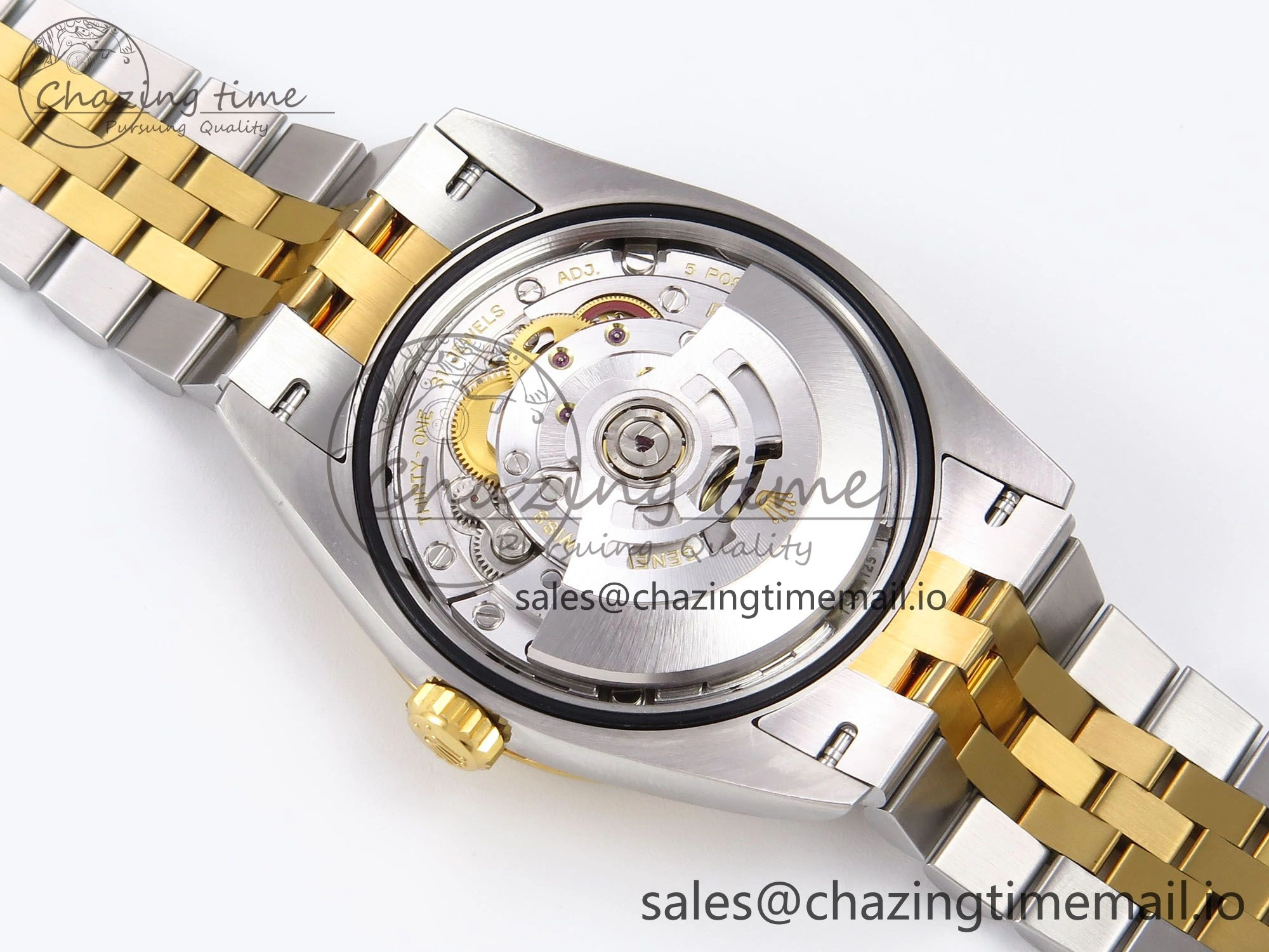 DateJust 36 SS YG 126233 VSF 1:1 Best Edition 904L Steel YG Leaf Dial on Jubilee Bracelet VS3235