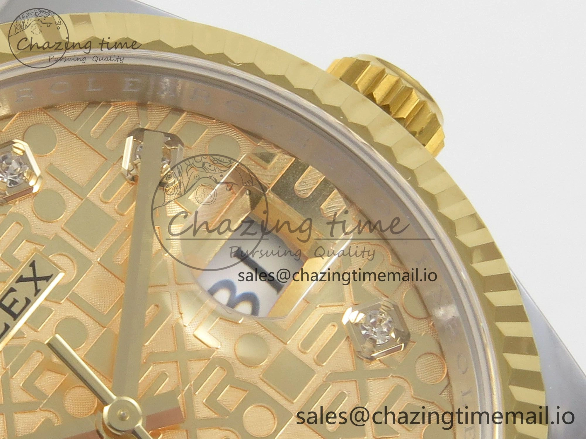 DateJust 36 SS YG ARF 1:1 Best Edition 904L Steel Rolxx YG Diamonds Dial on Oyster Bracelet SH3235