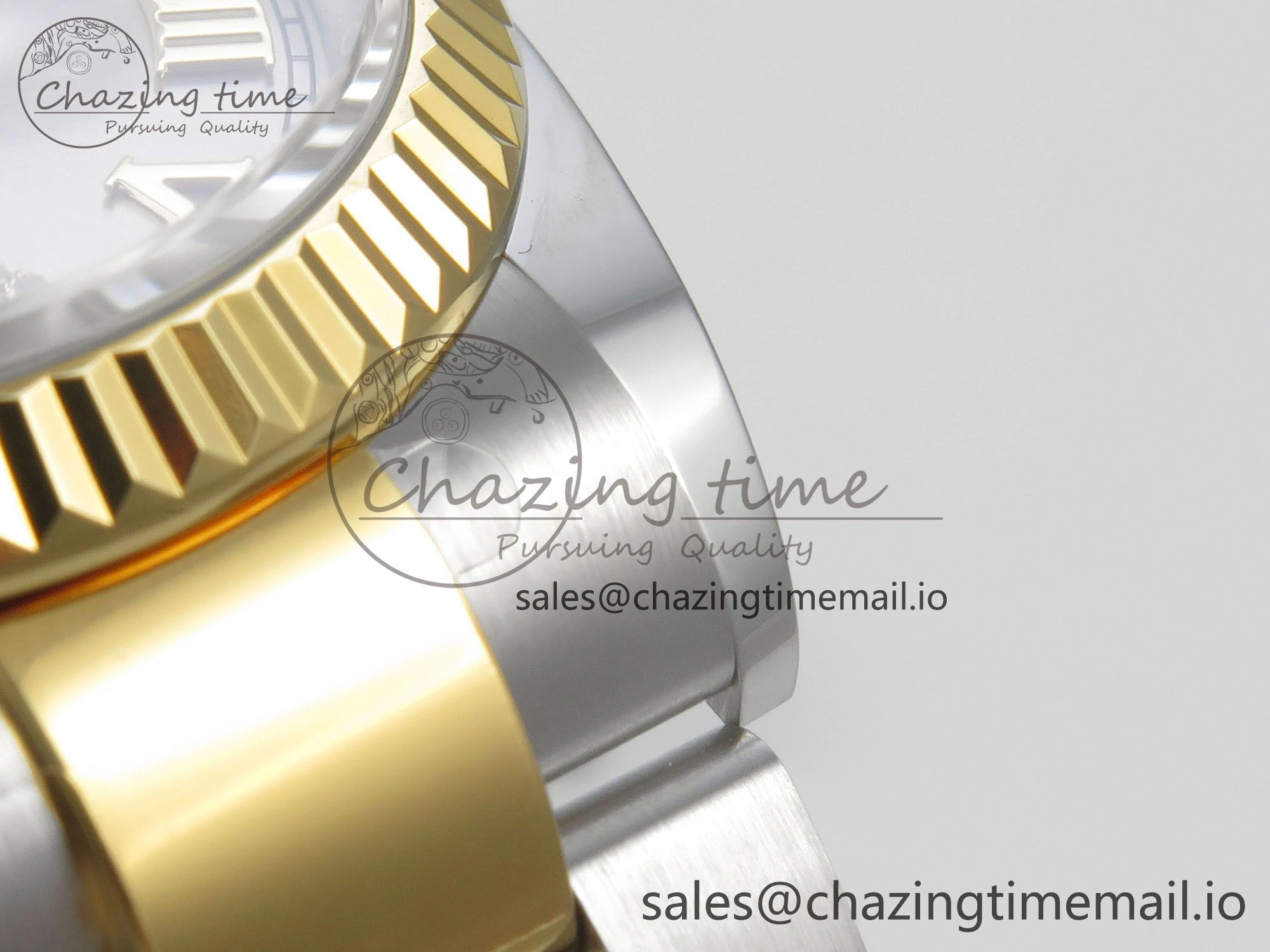 DateJust 36 SS YG ARF 1:1 Best Edition 904L Steel Silver Dial YG Roman on Oyster Bracelet SH3235