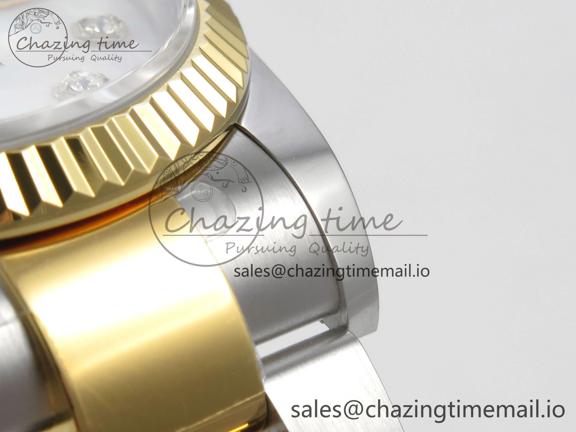 DateJust 36 SS YG ARF 1:1 Best Edition 904L Steel White MOP Dial on Oyster Bracelet SH3235