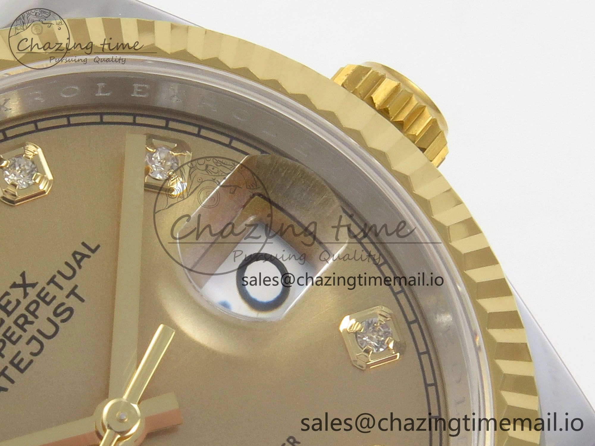 DateJust 36 SS YG ARF 1:1 Best Edition 904L Steel YG Diamonds Dial on Oyster Bracelet SH3235