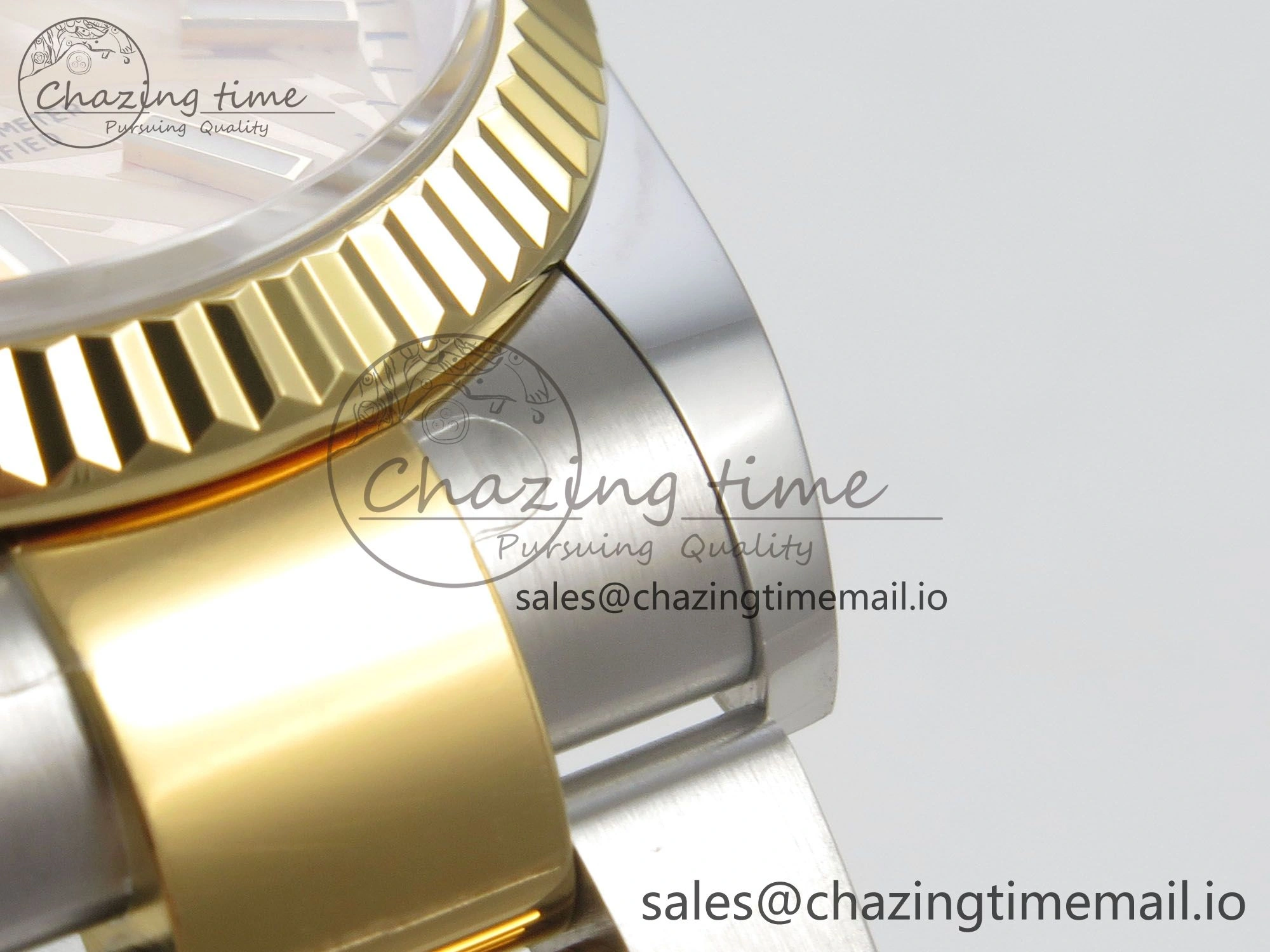 DateJust 36 SS YG ARF 1:1 Best Edition 904L Steel YG Leaf Dial on Oyster Bracelet SH3235
