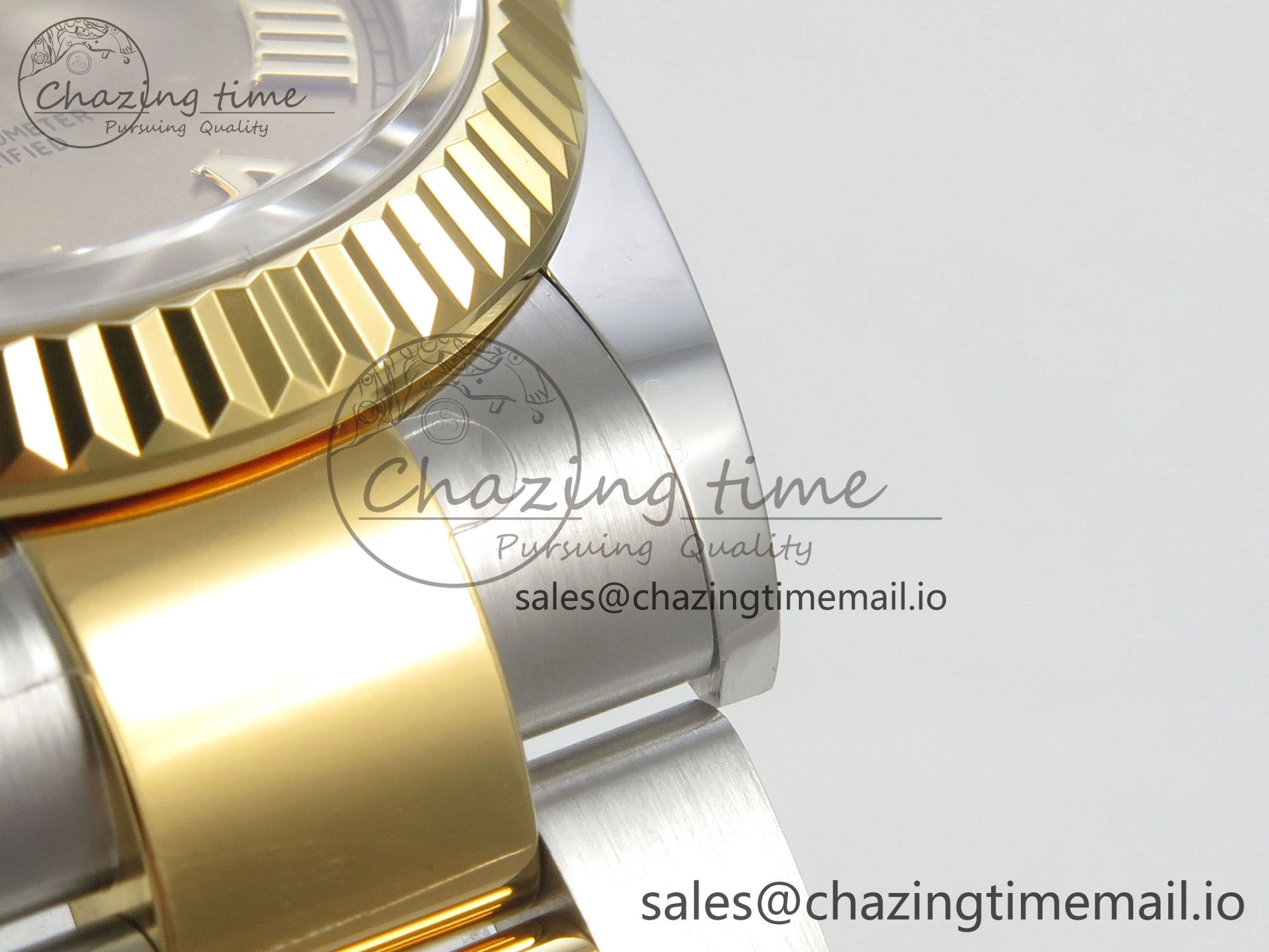 DateJust 36 SS YG ARF 1:1 Best Edition 904L Steel YG Roman Dial on Oyster Bracelet SH3235