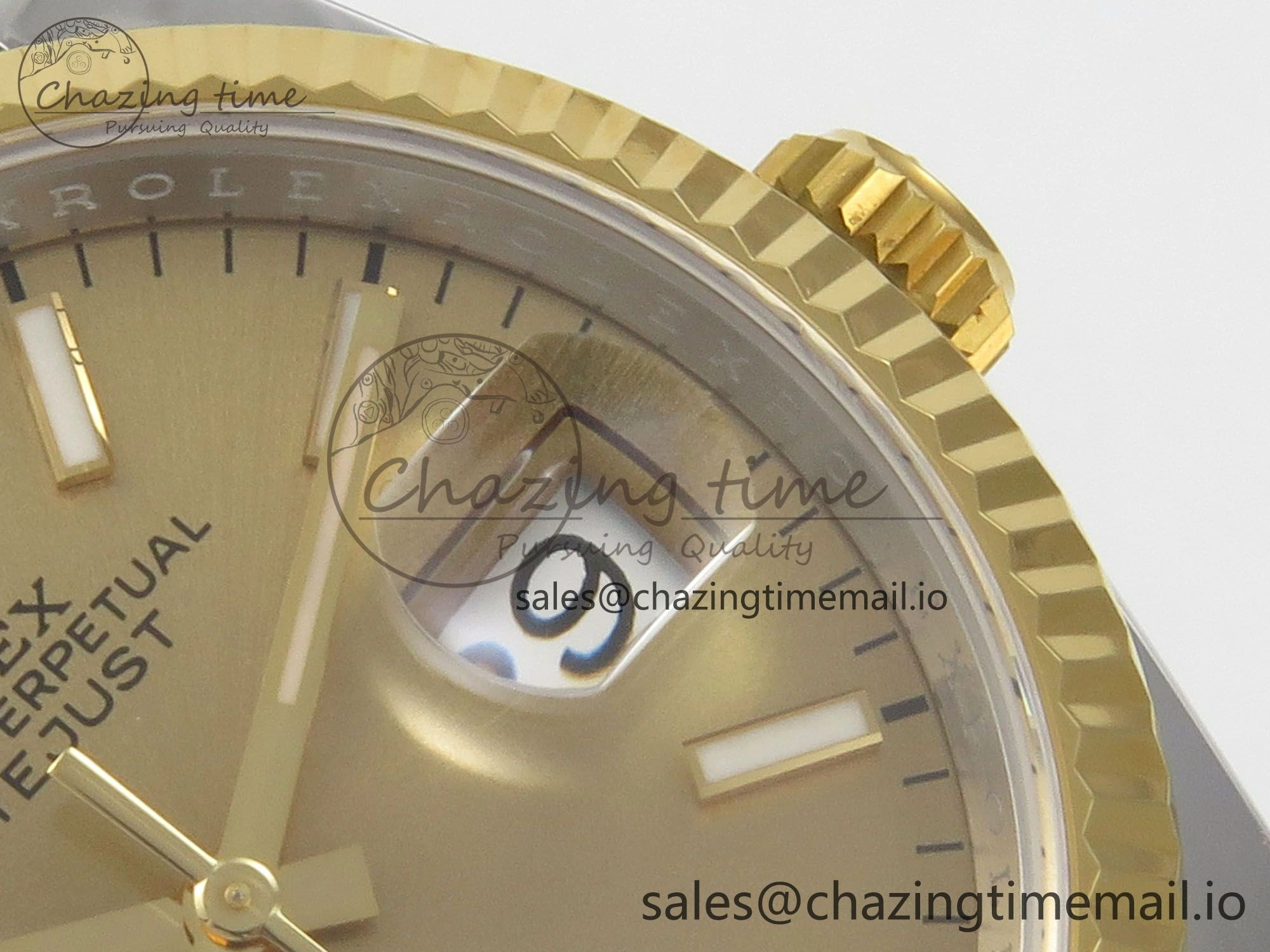 DateJust 36 SS YG ARF 1:1 Best Edition 904L Steel YG Stick Dial on Oyster Bracelet SH3235