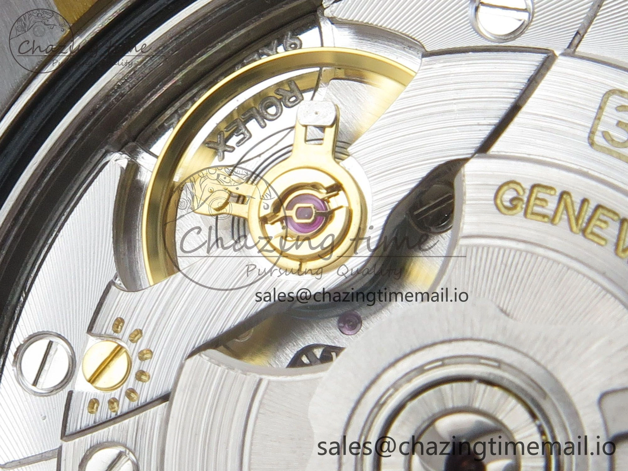 DateJust 36 SS YG ARF 1:1 Best Edition 904L Steel YG Textured Diamonds Dial on Oyster Bracelet SH3235