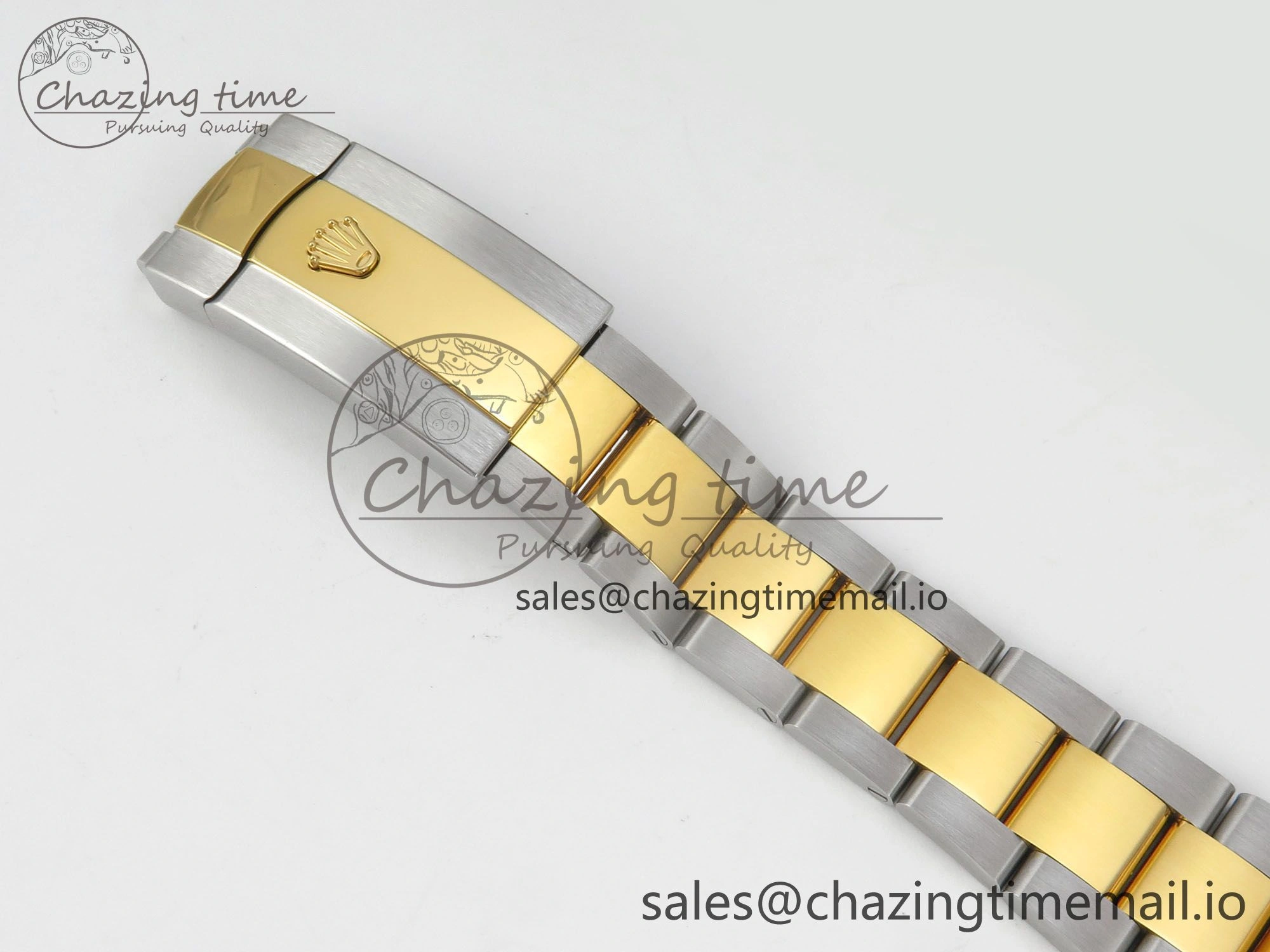 DateJust 36 SS YG ARF 1:1 Best Edition 904L Steel YG Textured Diamonds Dial on Oyster Bracelet SH3235
