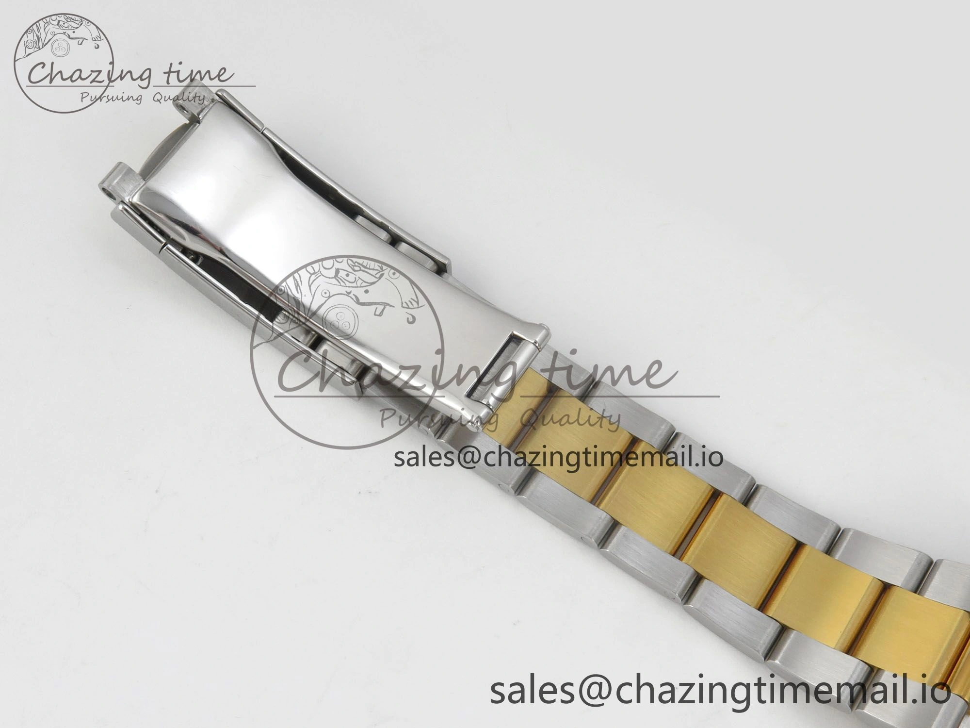 DateJust 36 SS YG ARF 1:1 Best Edition 904L Steel YG Textured Diamonds Dial on Oyster Bracelet SH3235