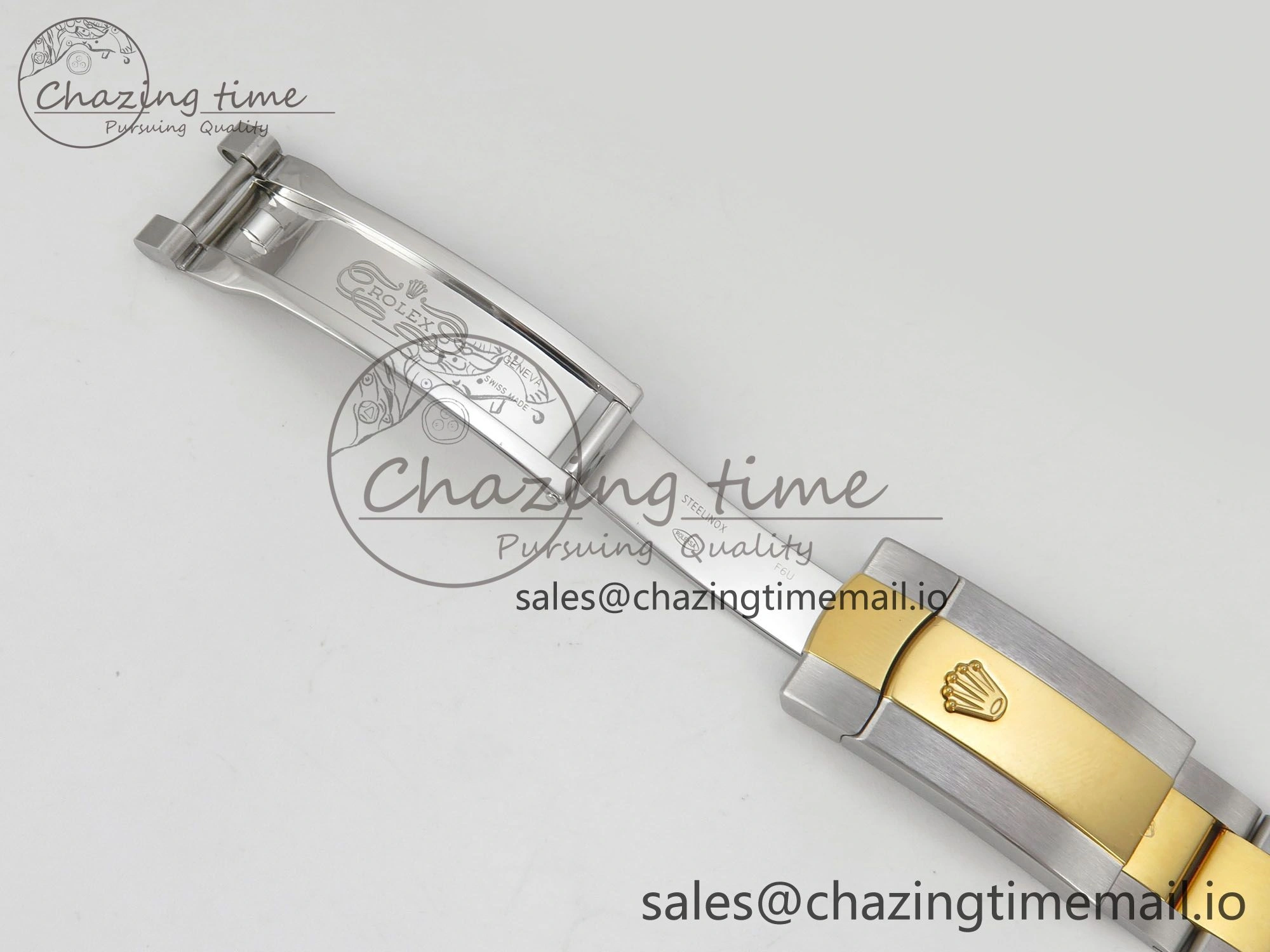 DateJust 36 SS YG ARF 1:1 Best Edition 904L Steel YG Textured Diamonds Dial on Oyster Bracelet SH3235