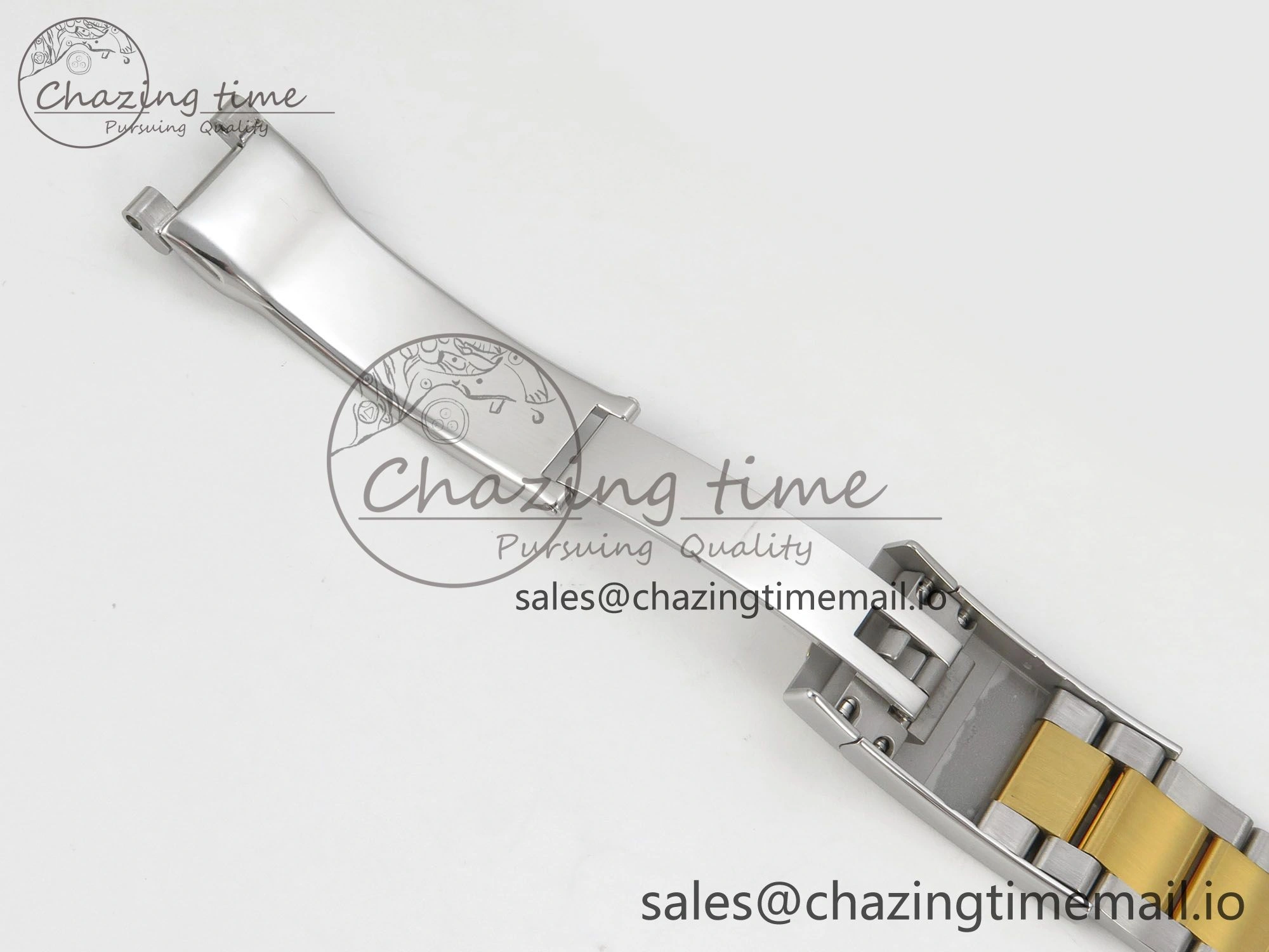 DateJust 36 SS YG ARF 1:1 Best Edition 904L Steel YG Textured Diamonds Dial on Oyster Bracelet SH3235