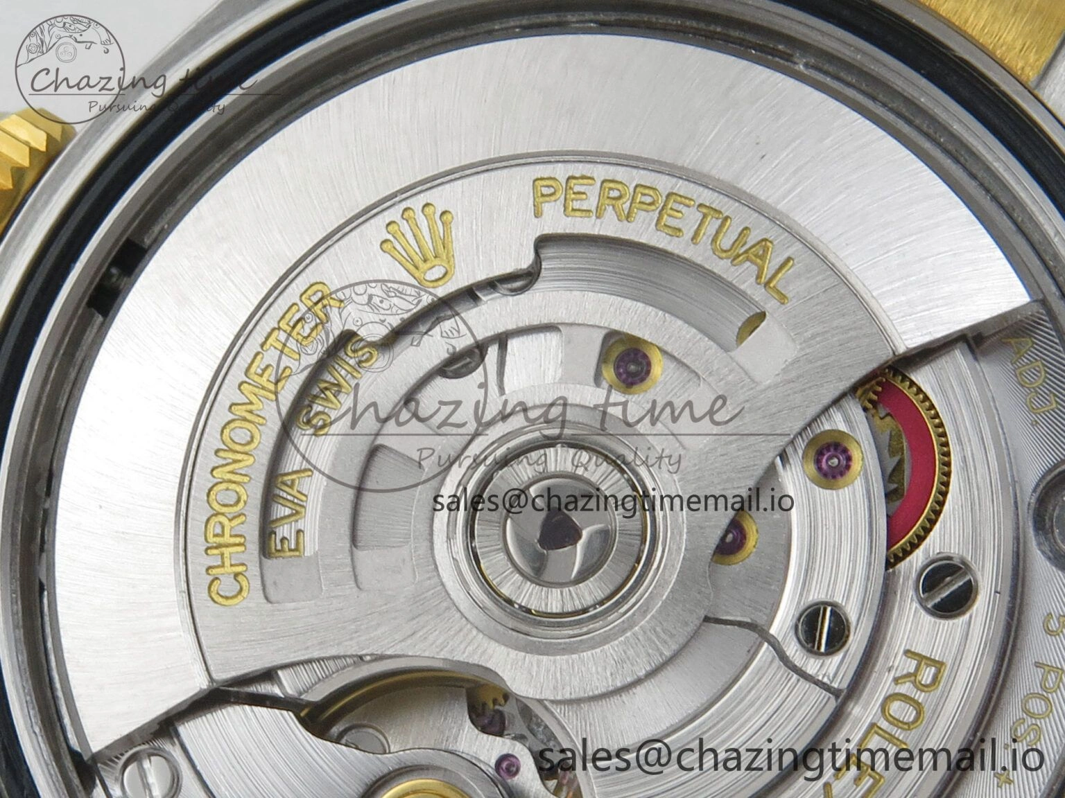 DateJust 36 SS YG ARF 1:1 Best Edition 904L Steel YG Textured Stick Dial on Oyster Bracelet SH3235