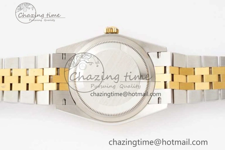 DateJust 36 SS YG DIWF 1:1 Best Edition 904L Steel White MOP Diamonds Dial on Jubilee Bracelet SA3235