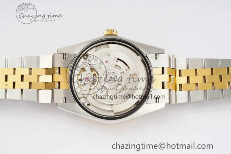 DateJust 36 SS YG DIWF 1:1 Best Edition 904L Steel White MOP Diamonds Dial on Jubilee Bracelet SA3235