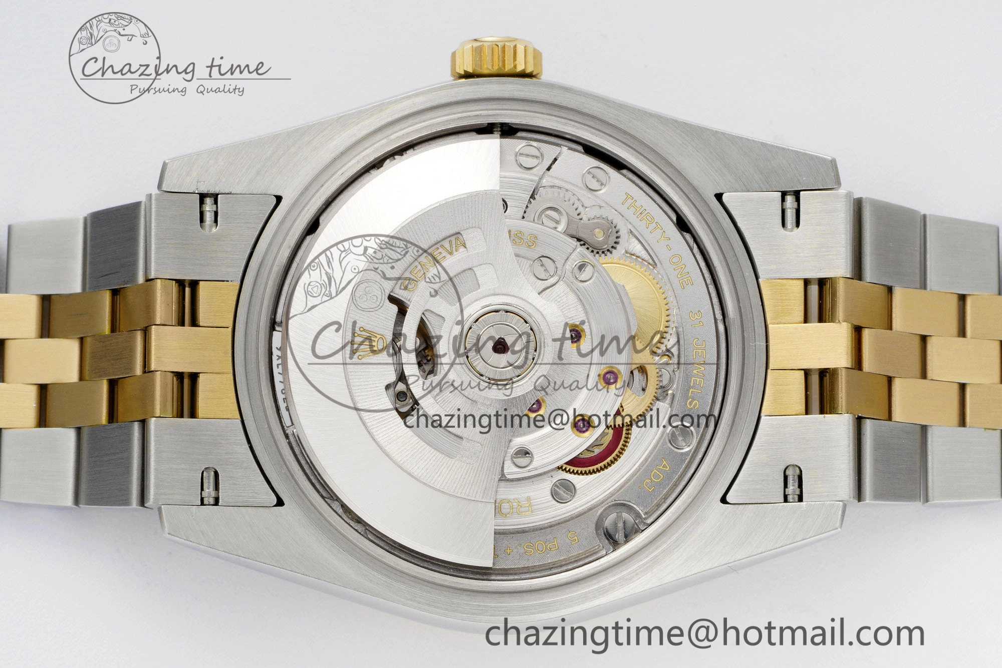 DateJust 36 SS YG Gold Wrapped JDF 1:1 Best Edition YG Diamonds Textured Dial on Jubilee Bracelet VR3235 V2