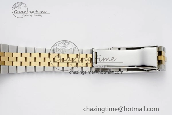 DateJust 36 SS YG Gold Wrapped JDF 1:1 Best Edition YG Diamonds Textured Dial on Jubilee Bracelet VR3235 V2