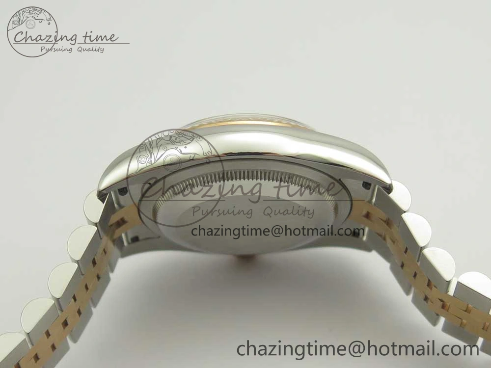 DateJust 36mm 116231 SS RG 904L ARF 1:1 Best Edition Black Dial Sticks Markers on 904L SS RG Jubilee Bracelet SA3135