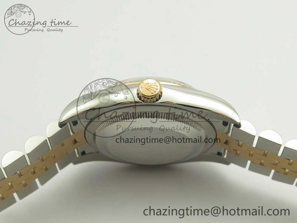 DateJust 36mm 116231 SS RG 904L ARF 1:1 Best Edition Black Dial Sticks Markers on 904L SS RG Jubilee Bracelet SA3135