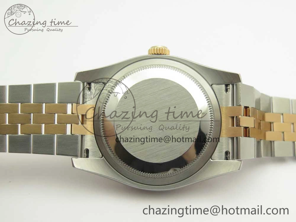 DateJust 36mm 116231 SS RG 904L ARF 1:1 Best Edition Black Dial Sticks Markers on 904L SS RG Jubilee Bracelet SA3135