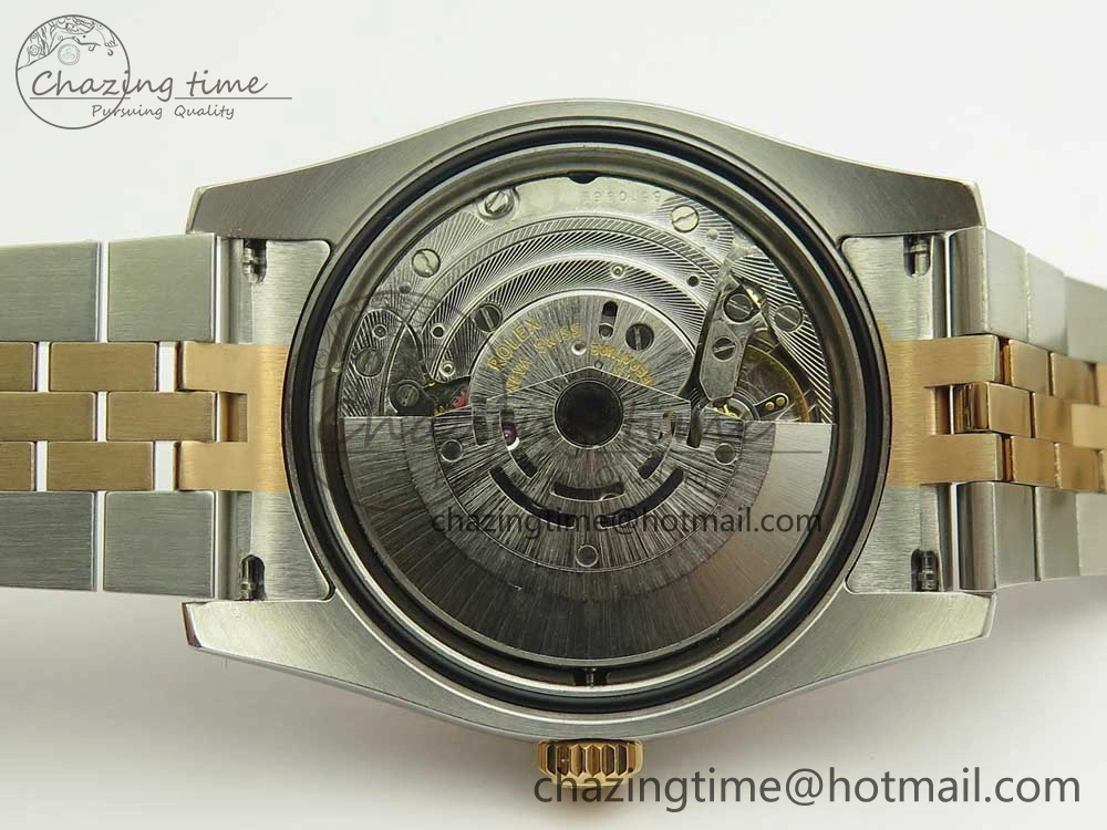 DateJust 36mm 116231 SS RG 904L ARF 1:1 Best Edition Black Dial Sticks Markers on 904L SS RG Jubilee Bracelet SA3135