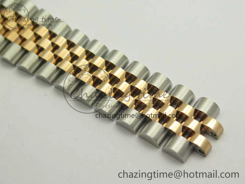 DateJust 36mm 116231 SS RG 904L ARF 1:1 Best Edition Black Dial Sticks Markers on 904L SS RG Jubilee Bracelet SA3135