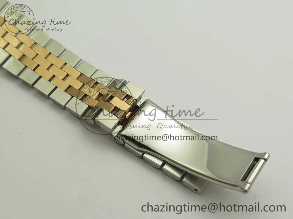 DateJust 36mm 116231 SS RG 904L ARF 1:1 Best Edition Black Dial Sticks Markers on 904L SS RG Jubilee Bracelet SA3135