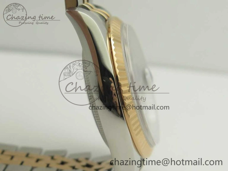 DateJust 36mm 116231 SS RG 904L ARF 1:1 Best Edition Black Dial Sticks Markers on 904L SS RG Jubilee Bracelet SA3135