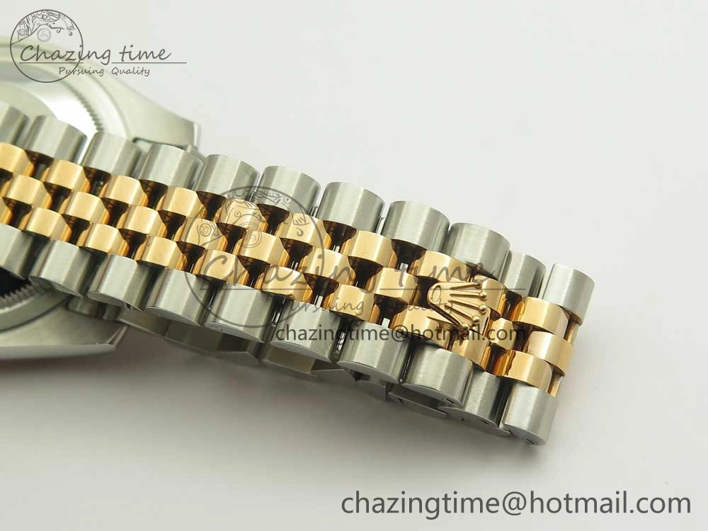 DateJust 36mm 116231 SS RG 904L ARF 1:1 Best Edition Black Dial Sticks Markers on 904L SS RG Jubilee Bracelet SA3135