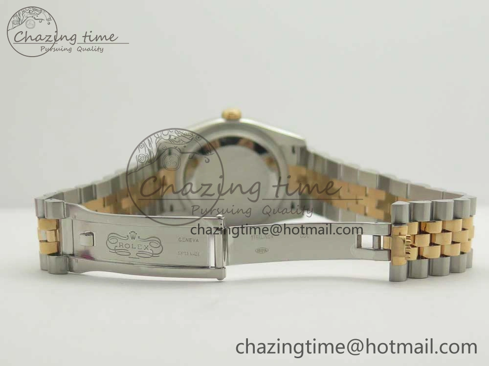 DateJust 36mm 116231 SS RG 904L ARF 1:1 Best Edition Black Dial Sticks Markers on 904L SS RG Jubilee Bracelet SA3135