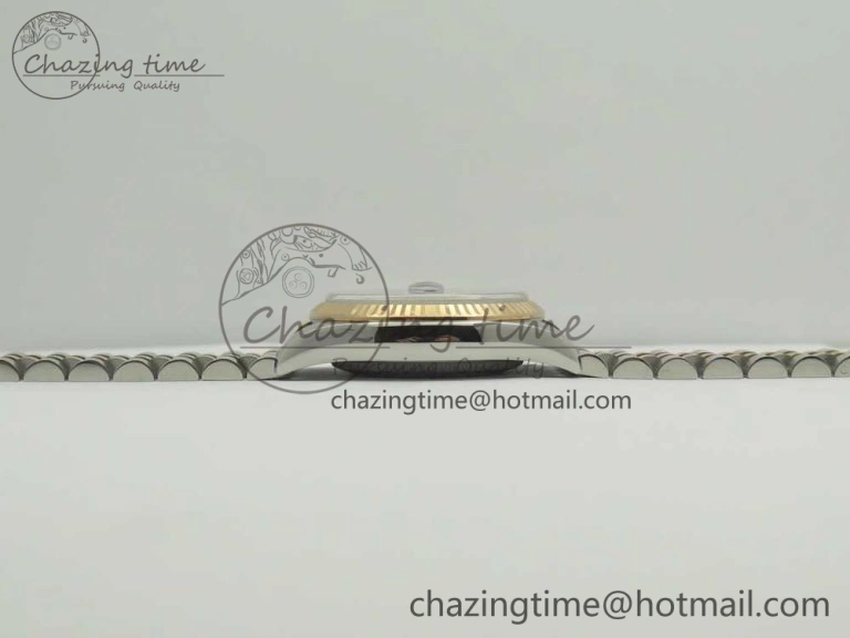 DateJust 36mm 116231 SS RG 904L ARF 1:1 Best Edition Black Dial Sticks Markers on 904L SS RG Jubilee Bracelet SA3135