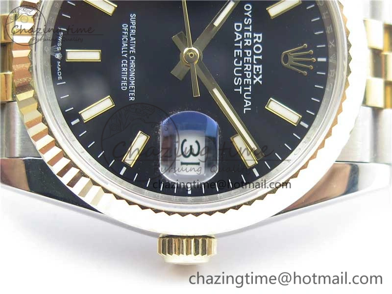 DateJust 36mm 126234 BP Maker 1:1 Best Edition 904L SS YG New Version Black Dial on Jubilee Bracelet