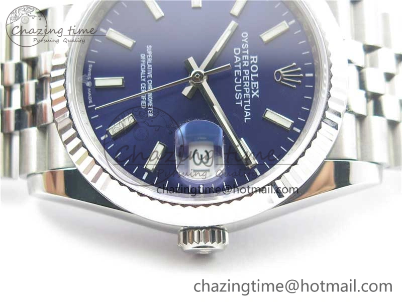 DateJust 36mm 126234 BP Maker 1:1 Best Edition 904L Steel New Version Blue Dial on Jubilee Bracelet