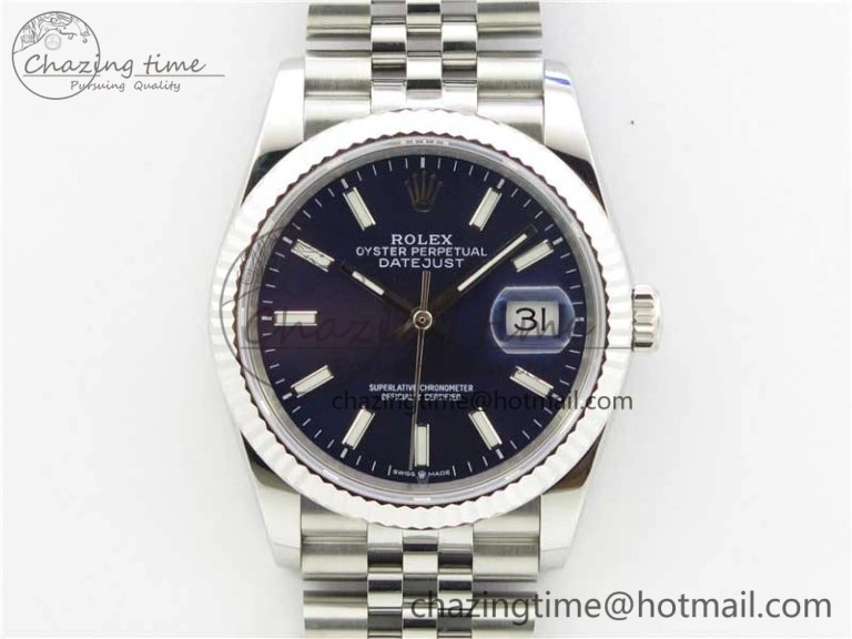 DateJust 36mm 126234 BP Maker 1:1 Best Edition 904L Steel New Version Blue Dial on Jubilee Bracelet