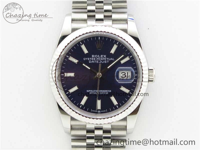 DateJust 36mm 126234 BP Maker 1:1 Best Edition 904L Steel New Version Blue Dial on Jubilee Bracelet