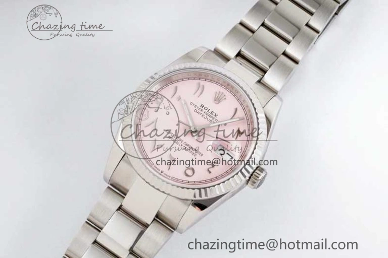 DateJust 36mm 126234 DIWF 1:1 Best Edition 904L Steel Pink Dial Arabic Marker on Oyster Bracelet SA3235