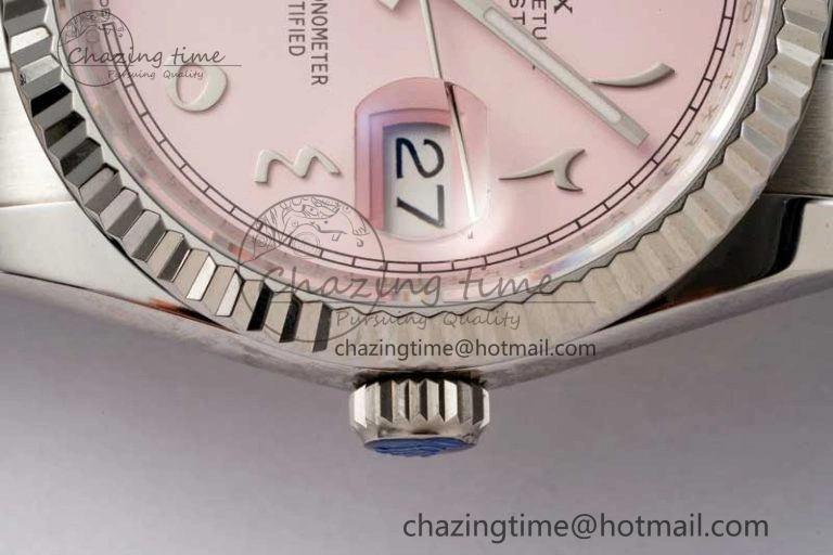 DateJust 36mm 126234 DIWF 1:1 Best Edition 904L Steel Pink Dial Arabic Marker on Oyster Bracelet SA3235