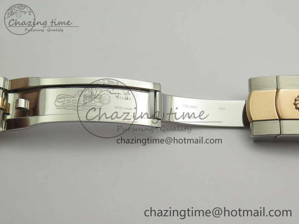 DateJust 36mm 904 SS RG Wrapped 116231 GMF Gray Dial Roman Diam Markers on SS RG Wrapped Jubilee Bracelet A2836