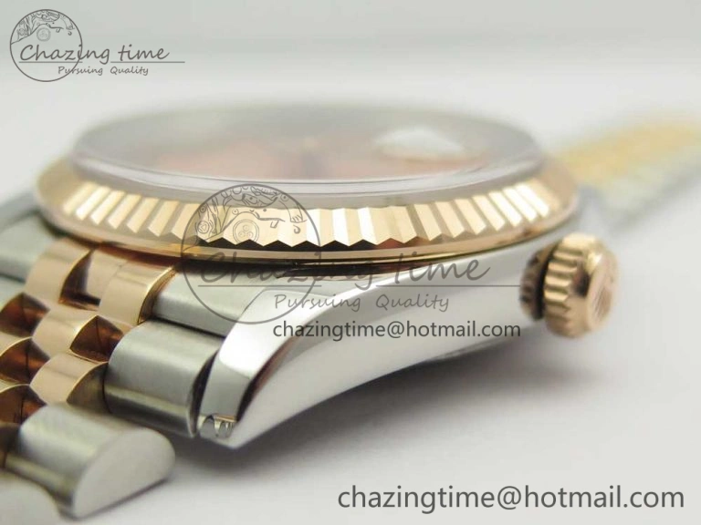 DateJust 36mm 904 SS RG Wrapped 116231 GMF RG Dial Roman Diam Markers on SS RG Wrapped Jubilee Bracelet A2836