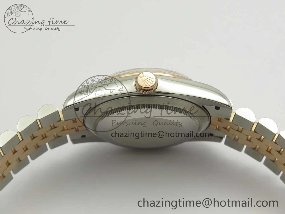 DateJust 36mm 904 SS RG Wrapped 116231 GMF RG Dial Roman on SS RG Wrapped Jubilee Bracelet A2836