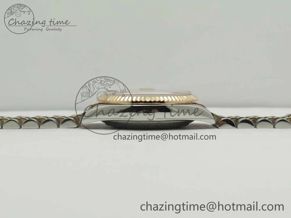 DateJust 36mm 904 SS RG Wrapped 116231 GMF RG Dial Roman on SS RG Wrapped Jubilee Bracelet A2836