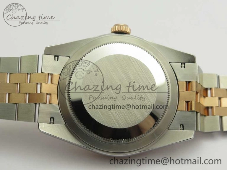 DateJust 36mm 904 SS RG Wrapped 116231 GMF RG Dial Roman on SS RG Wrapped Jubilee Bracelet A2836
