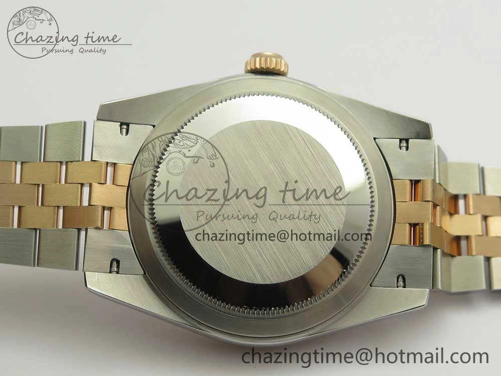 DateJust 36mm 904 SS RG Wrapped 116231 GMF RG Dial Roman on SS RG Wrapped Jubilee Bracelet A2836
