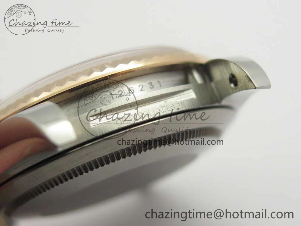DateJust 36mm 904 SS RG Wrapped 116231 GMF RG Dial Roman on SS RG Wrapped Jubilee Bracelet A2836