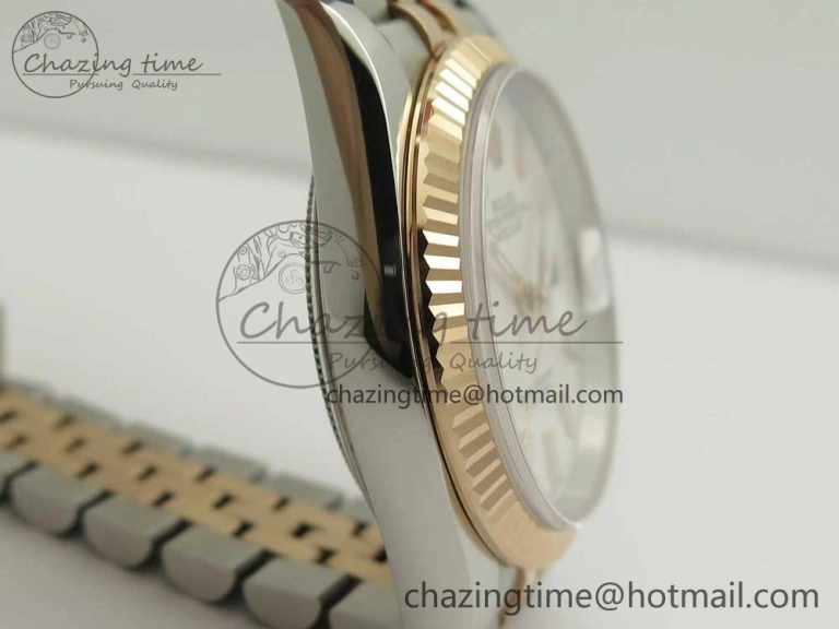 DateJust 36mm 904 SS RG Wrapped 116231 GMF White Dial on SS RG Wrapped Jubilee Bracelet A2836