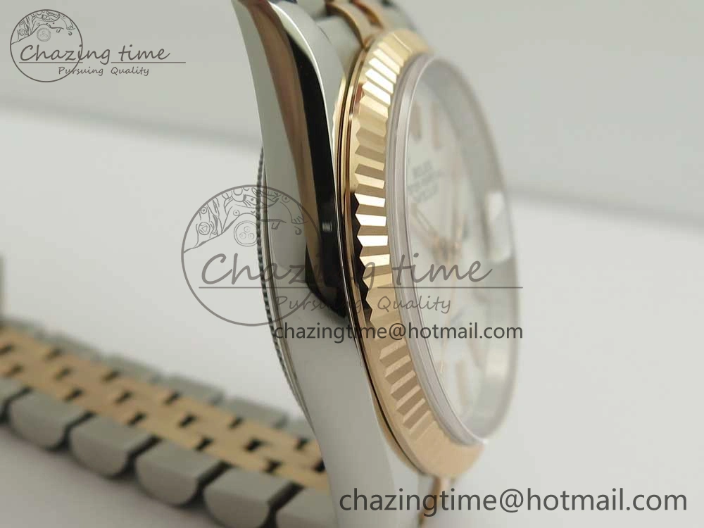 DateJust 36mm 904 SS RG Wrapped 116231 GMF White Dial on SS RG Wrapped Jubilee Bracelet A2836