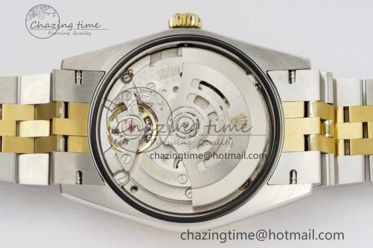 DateJust 36mm DIWF 1:1 Best Edition 904L Steel Computer Dial Diamonds Markers on SS YG Jubilee Bracelet SA3235