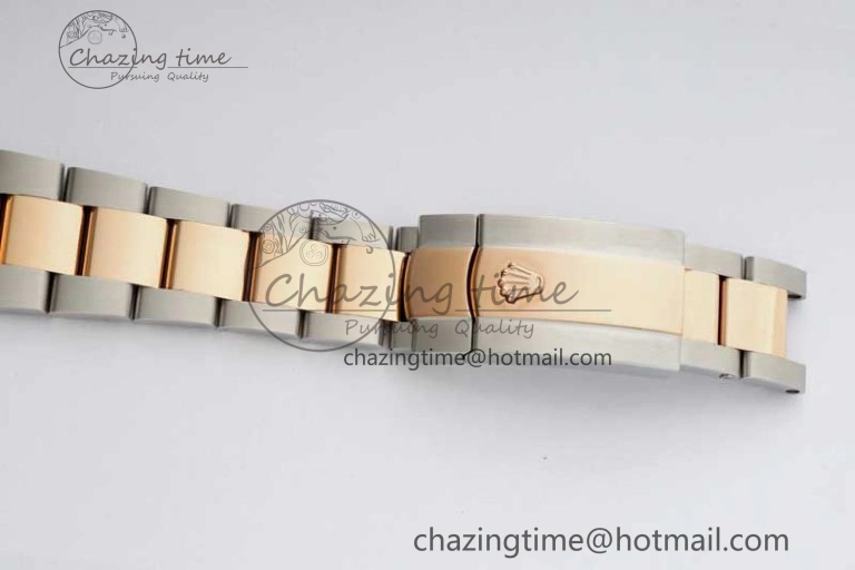 DateJust 36mm DIWF 1:1 Best Edition 904L Steel Gray Dial on SS RG Oyster Bracelet SA3235