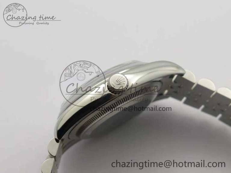 DateJust 36mm SS 116200 ARF 1:1 Best Edition Black Roman Dial On 904L SS Jubilee Bracelet SA3135